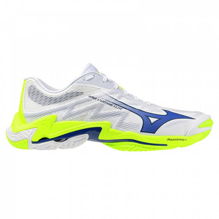 Mizuno Wave Lightning Elite White / Lightning Yellow / Dazzling Blue