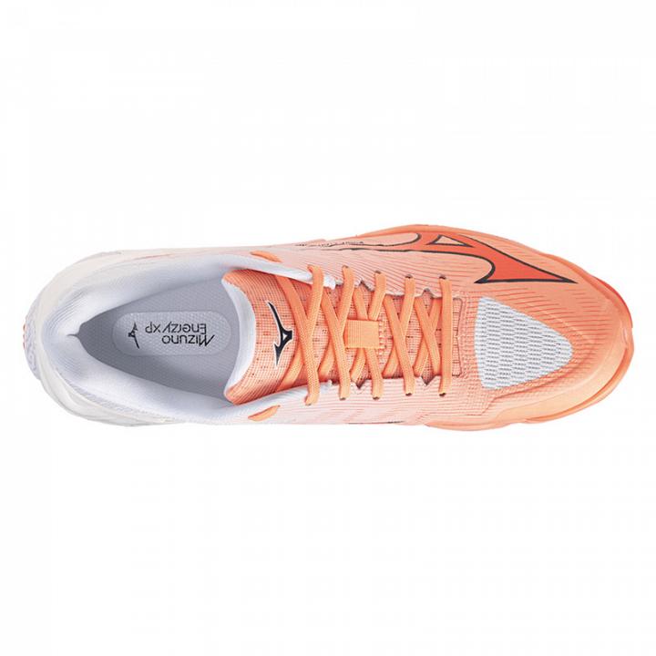 Mizuno Wave Lightning Elite Flamingo Coral / Lava Orange / White