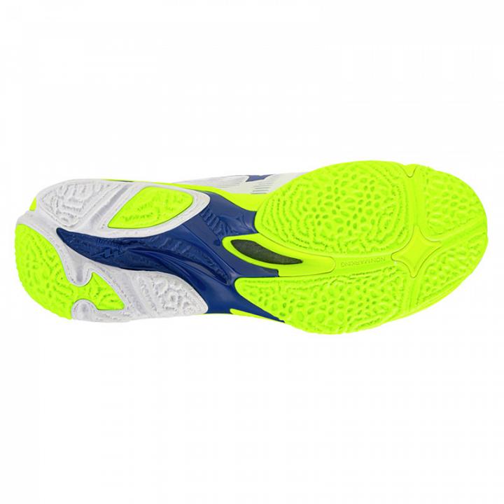 Mizuno Wave Lightning Elite Mid White / Lightning Yellow / Dazzling Blue