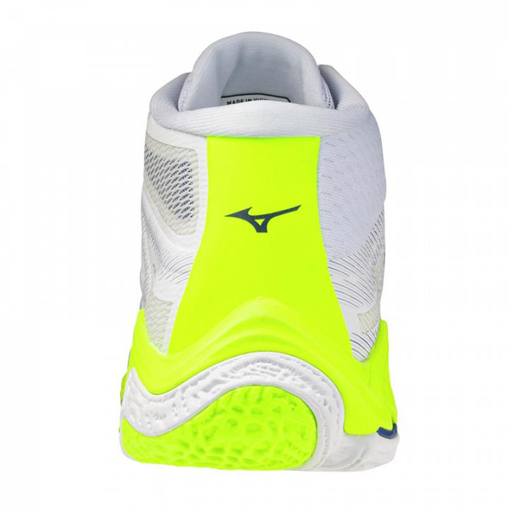 Mizuno Wave Lightning Elite Mid White / Lightning Yellow / Dazzling Blue