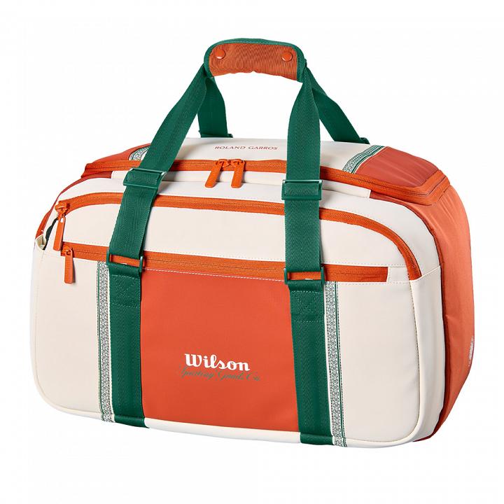 Wilson Roland Garros 2026 Small Duffel Bag Cream / Clay / Green