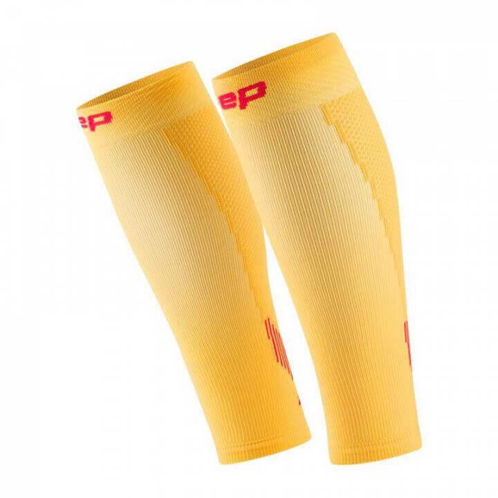 CEP Core Run Compression Calf Sleeves 5.0 Marigold / Burgundy