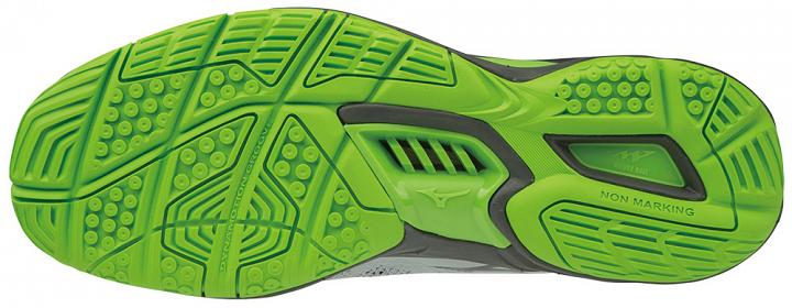 Mizuno Wave Stealth V High Rise / Green Gecko