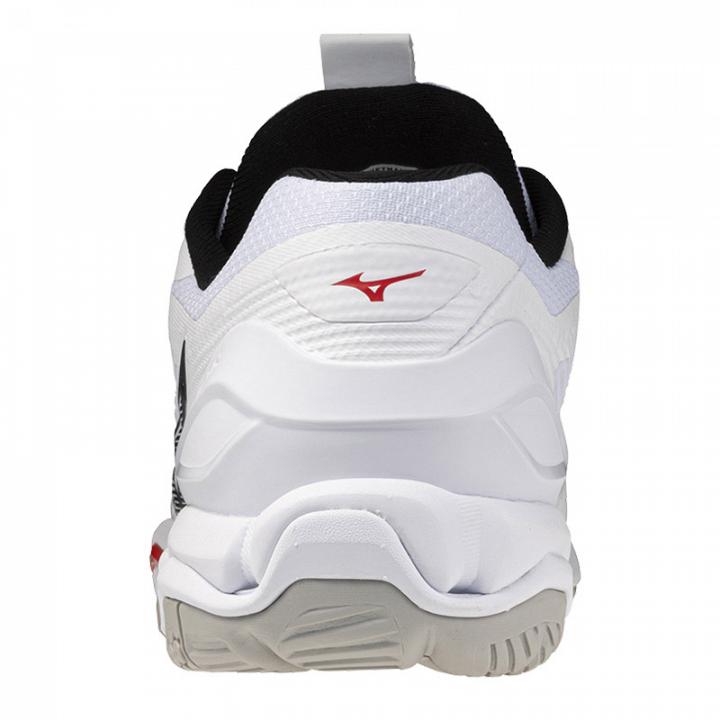 Mizuno Wave Stealth 6 White / Black / Fiery Red