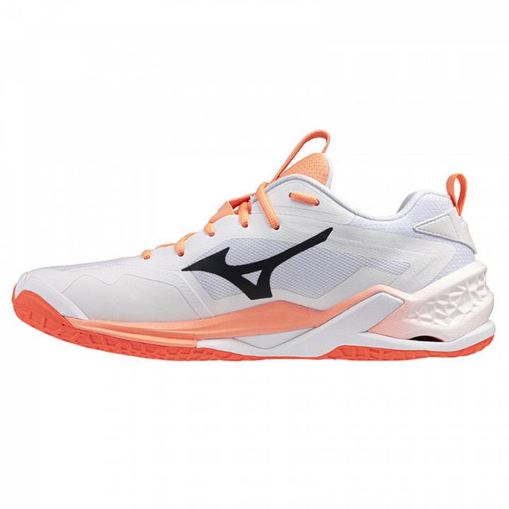 Mizuno Wave Stealth Neo 2.1 White / Black / Flamingo Coral