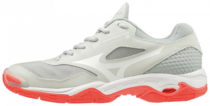 Mizuno Wave Phantom 2 Glacier Gray / Fiery Coral